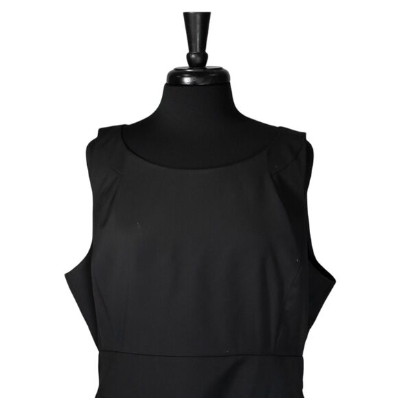 J. Crew Women's Dress Black Wool Blend Pockets Sheath Lined Formal Party Size 20 - Picture 5 of 8